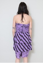 80's Vintage Ladies Dress Purple Bubble Cocktail Prom
