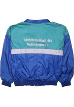 Vintage 90's Erima Windbreaker Lightweight Full Zip Up Blue